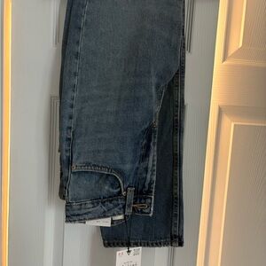 Zara Women's Blue Straight Leg Jeans